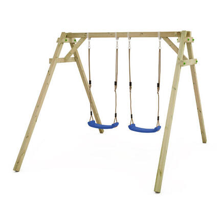 Balançoire Smart Move - balançoire bleu & châssis en bois