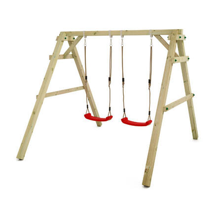 Balançoire Sky Dancer Prime - Balançoire turquoise & châssis en bois