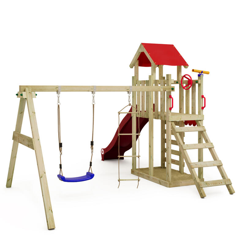 Aire de Jeux MultiFlyer Light avec toboggan rouge