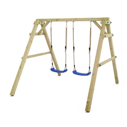 Balançoire Sky Dancer Prime - Balançoire turquoise & châssis en bois