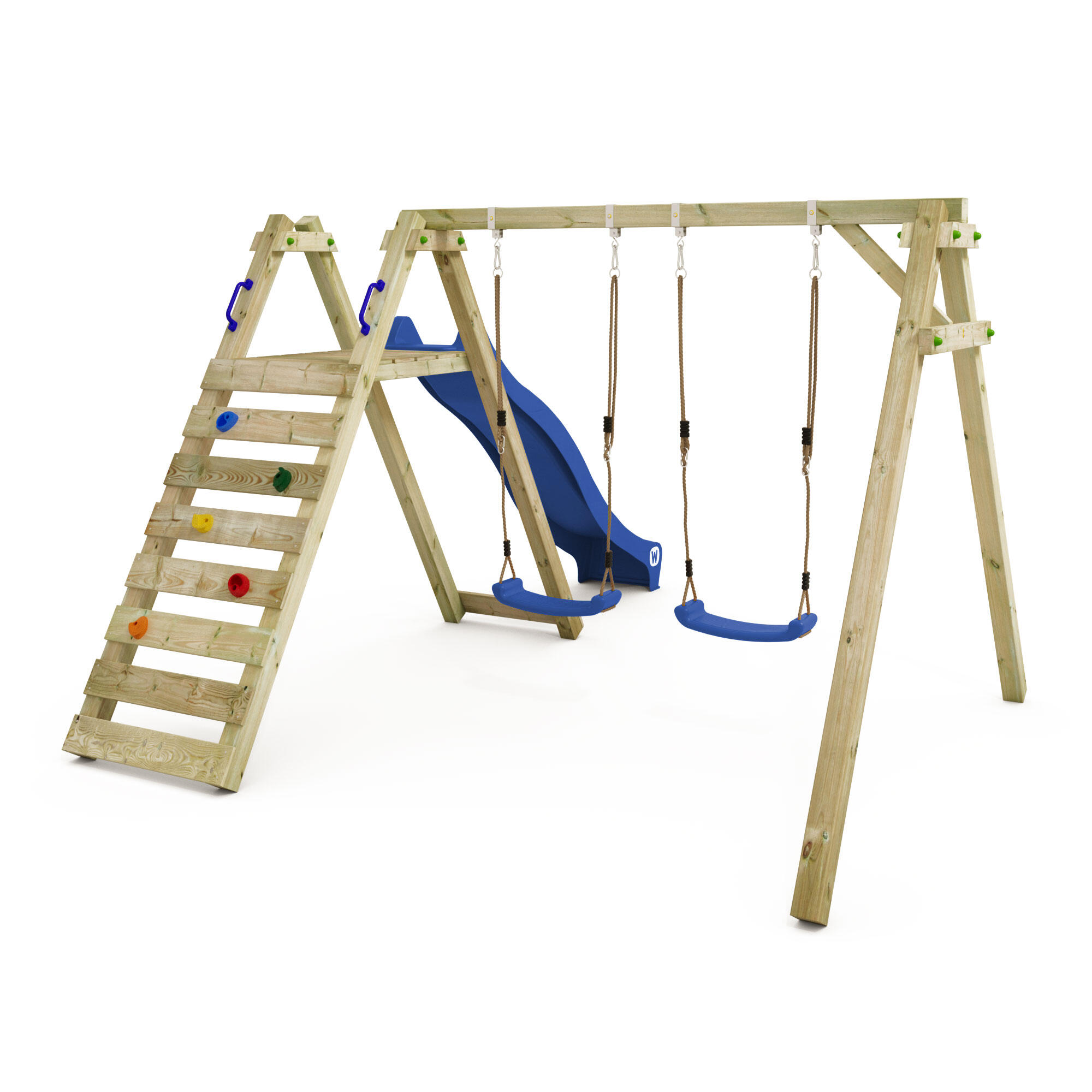 Smart Swift kinderschommel met glijbaan - blauw 5/7