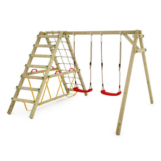 Portique de balançoire Smart Hike rouge - Balançoire & SurfSwing