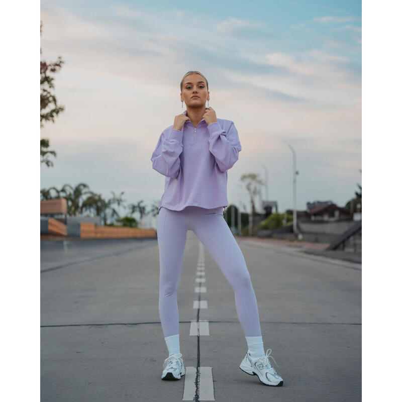 Sweatshirt Luxe Series - Fitness - Mulher - Lilás Púrpura