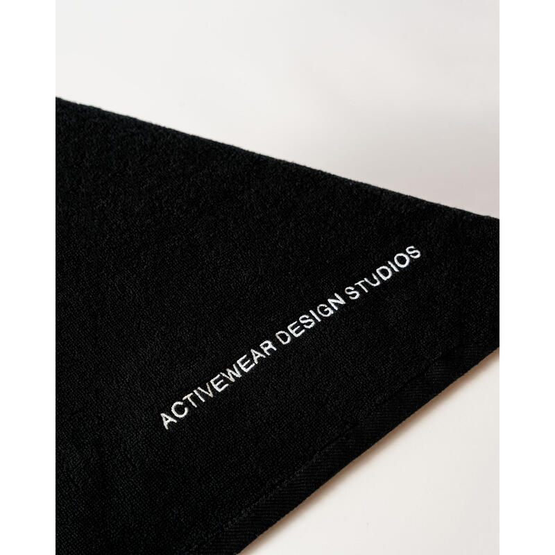 Serviette de sport Fitness Coton Noir - aestheticwolf® - 35x75cm