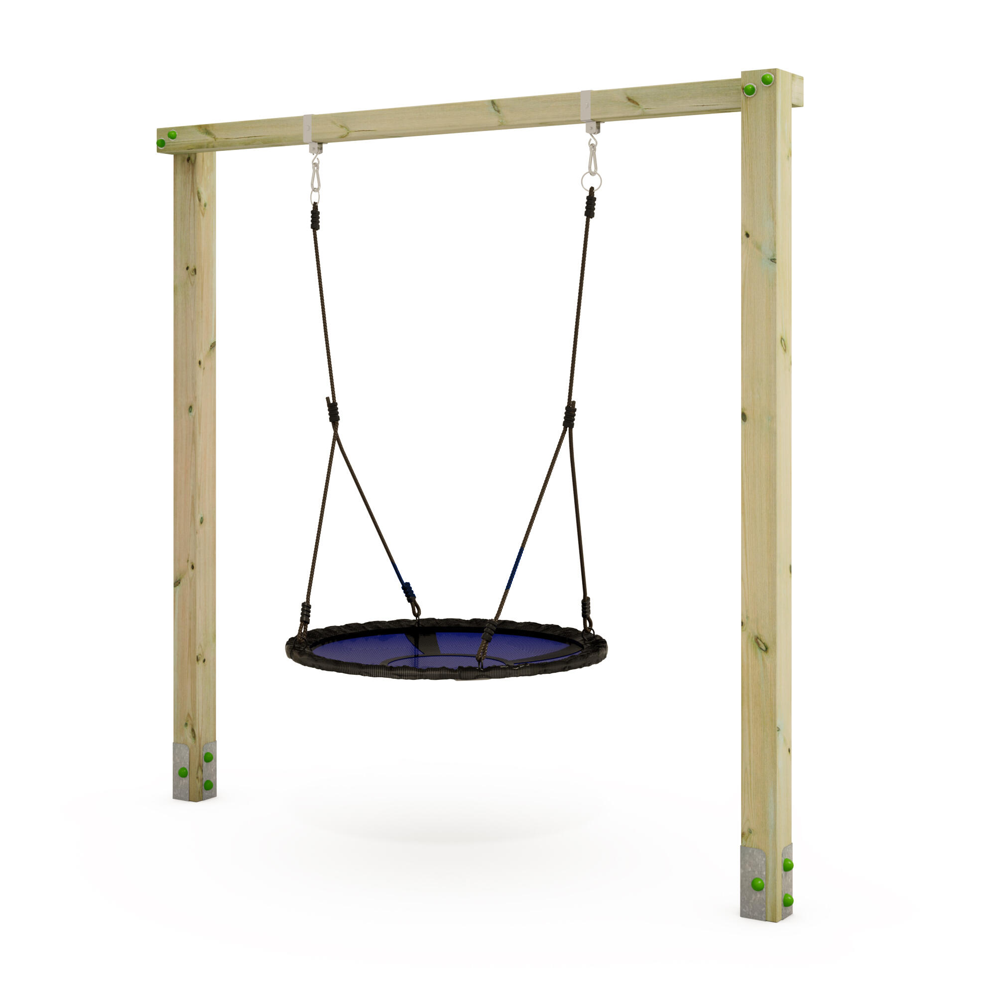 Wickey - Portique De Balançoire  Aero Sun - Balançoire Nid & Support En Bois - Balançoire - Bleu - No Size - Decathlon