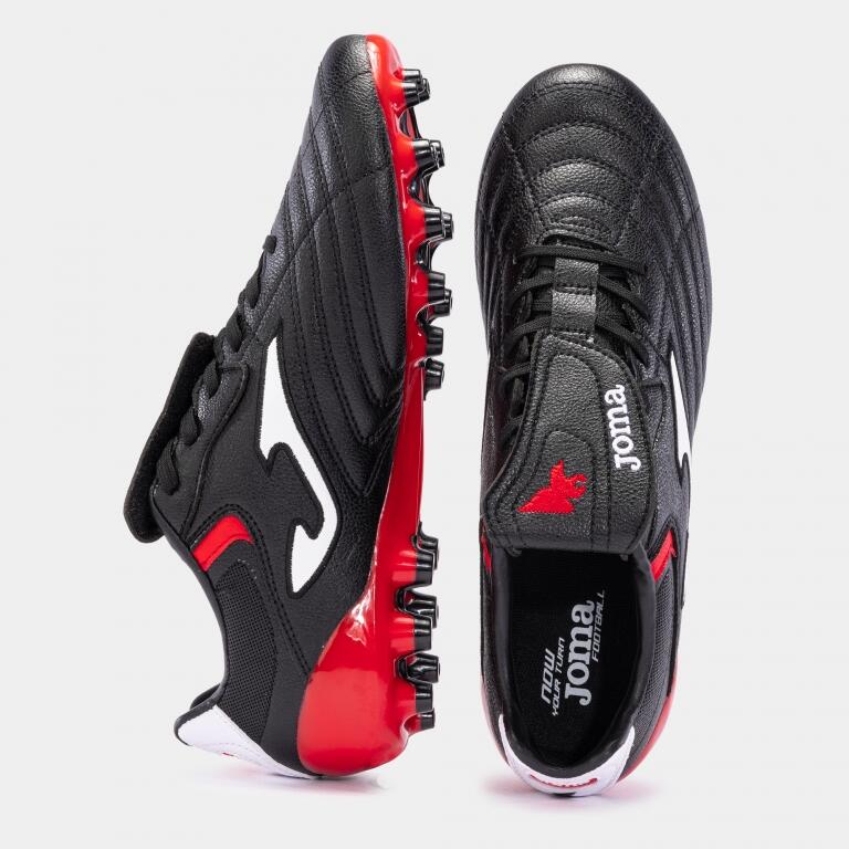 Zapatilla Futbol Hombre Joma Aguila Cup 2301 Negro Rojo 5/6