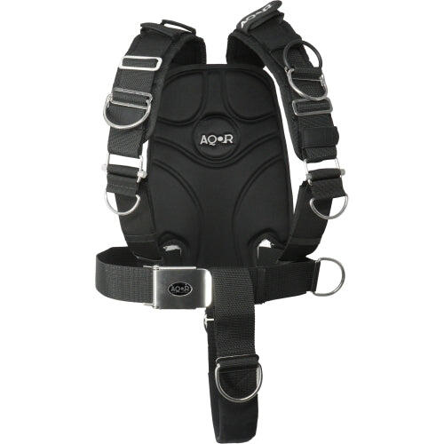 Tauchen  Edelstahl Backplate 3mm mit Adjustable Harness - Aqor