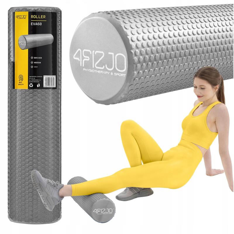 Roller do masażu z kolcami 4FIZJO CARE+ 60 cm