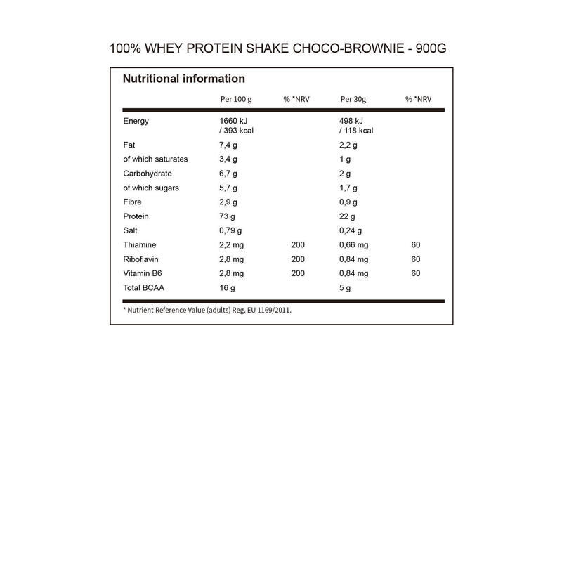 100% Whey Fitness Use Protein Shake 900g - Chocolate Brownies