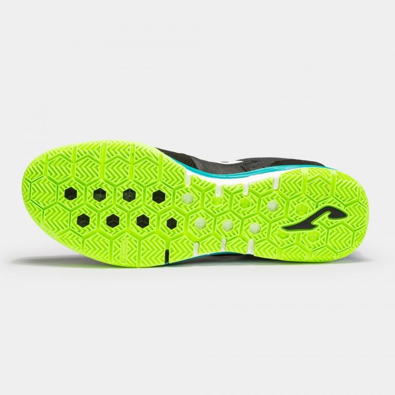 Pantofi sport Jom TOP FLEX REBOUND INDOOR, negru/verde fluo, 40.5