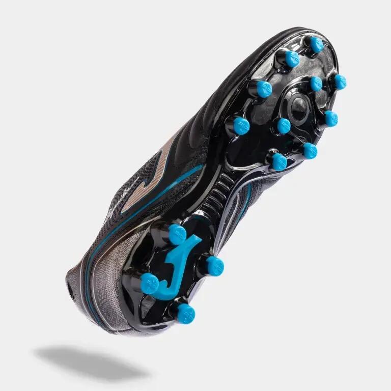 Ghete fotbal Joma AGUILA 2301 FG, Negru/Auriu, 44 6/6
