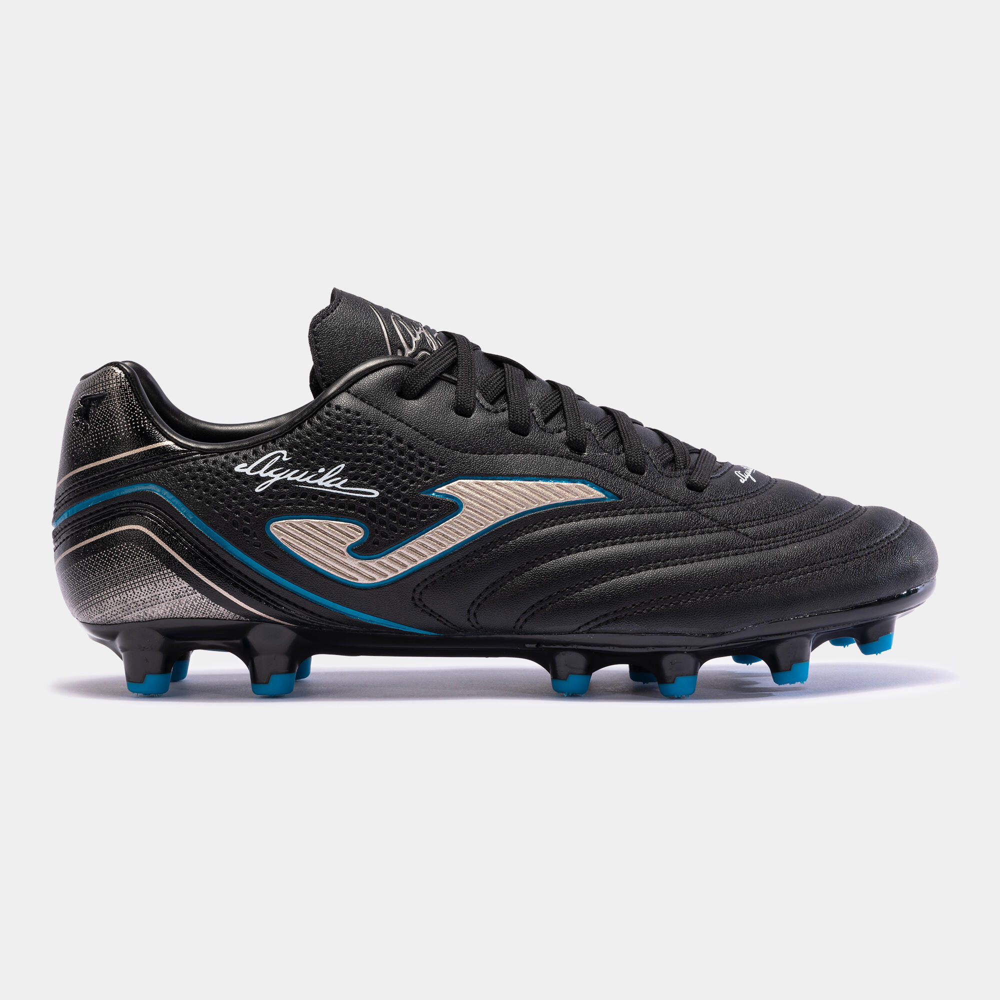 Ghete fotbal Joma AGUILA 2301 FG, Negru/Auriu, 44