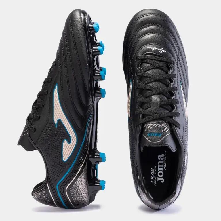 Ghete fotbal Joma AGUILA 2301 FG, Negru/Auriu, 44 5/6