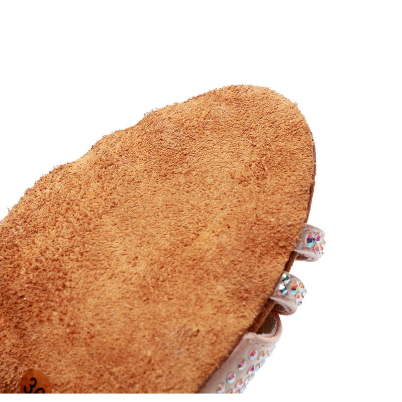 Pantofi de dans cu toc inalt salsa latino cu strasuri santiago 8,5 cm