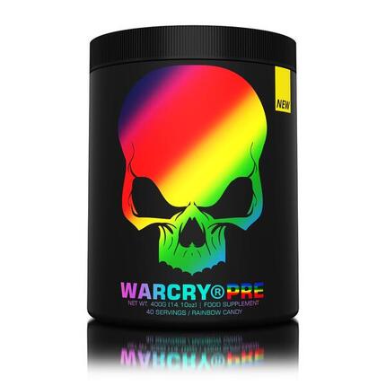 Genius Nutrition WARCRY Pre (400g) Rainbow Candy - Pre-Workout