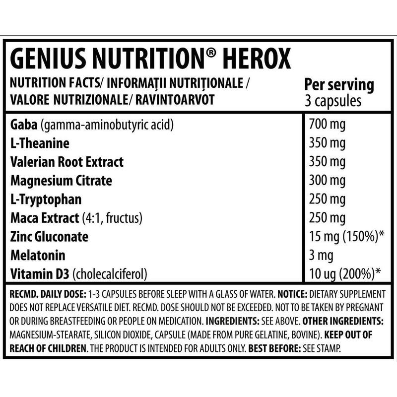 SUPLIMENT ALIMENTAR HEROX 180megacaps/60 serv