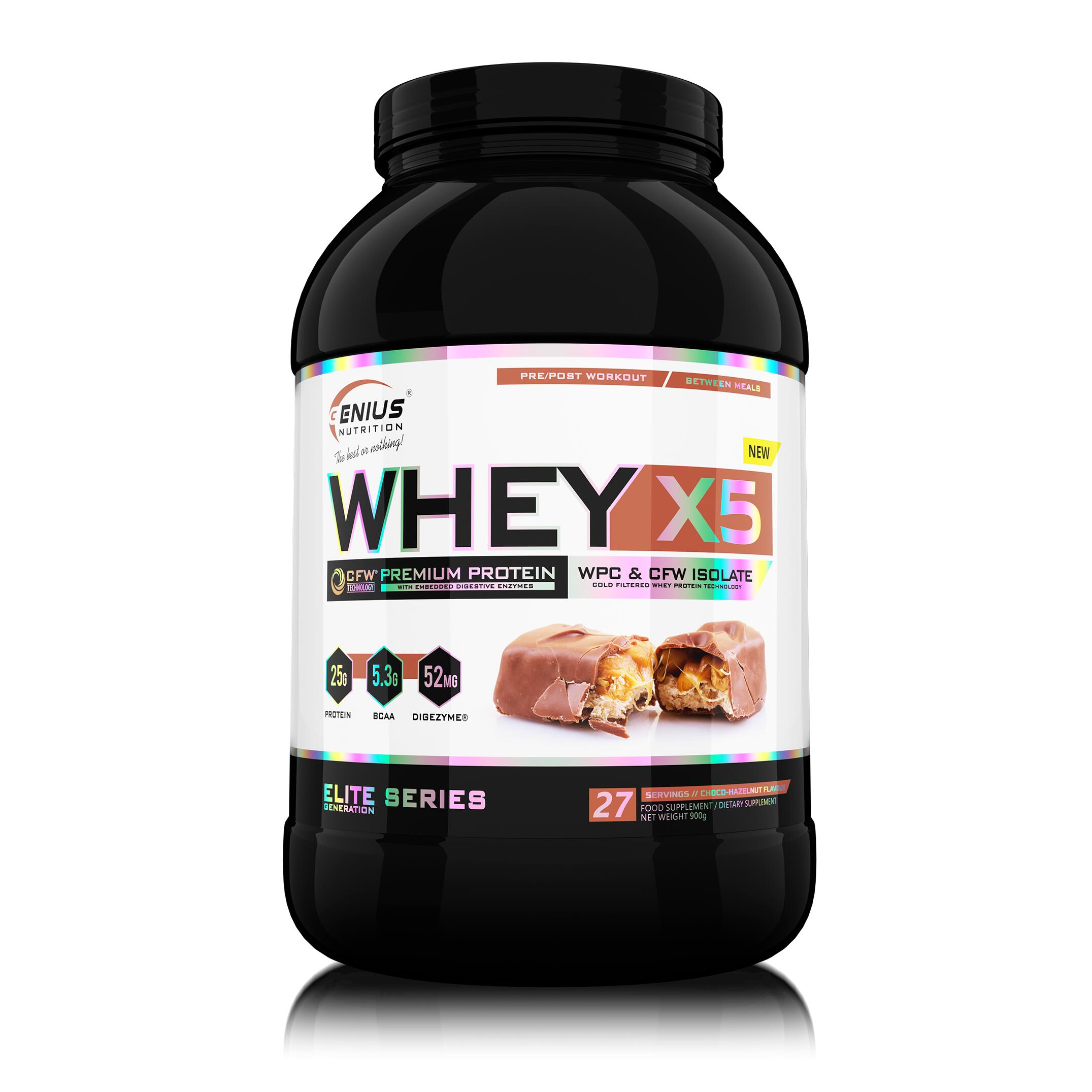 GENIUS NUTRITION Genius Nutrition Whey-X5 (900g) Choco Hazelnut - Proteins - Whey Protein Blend