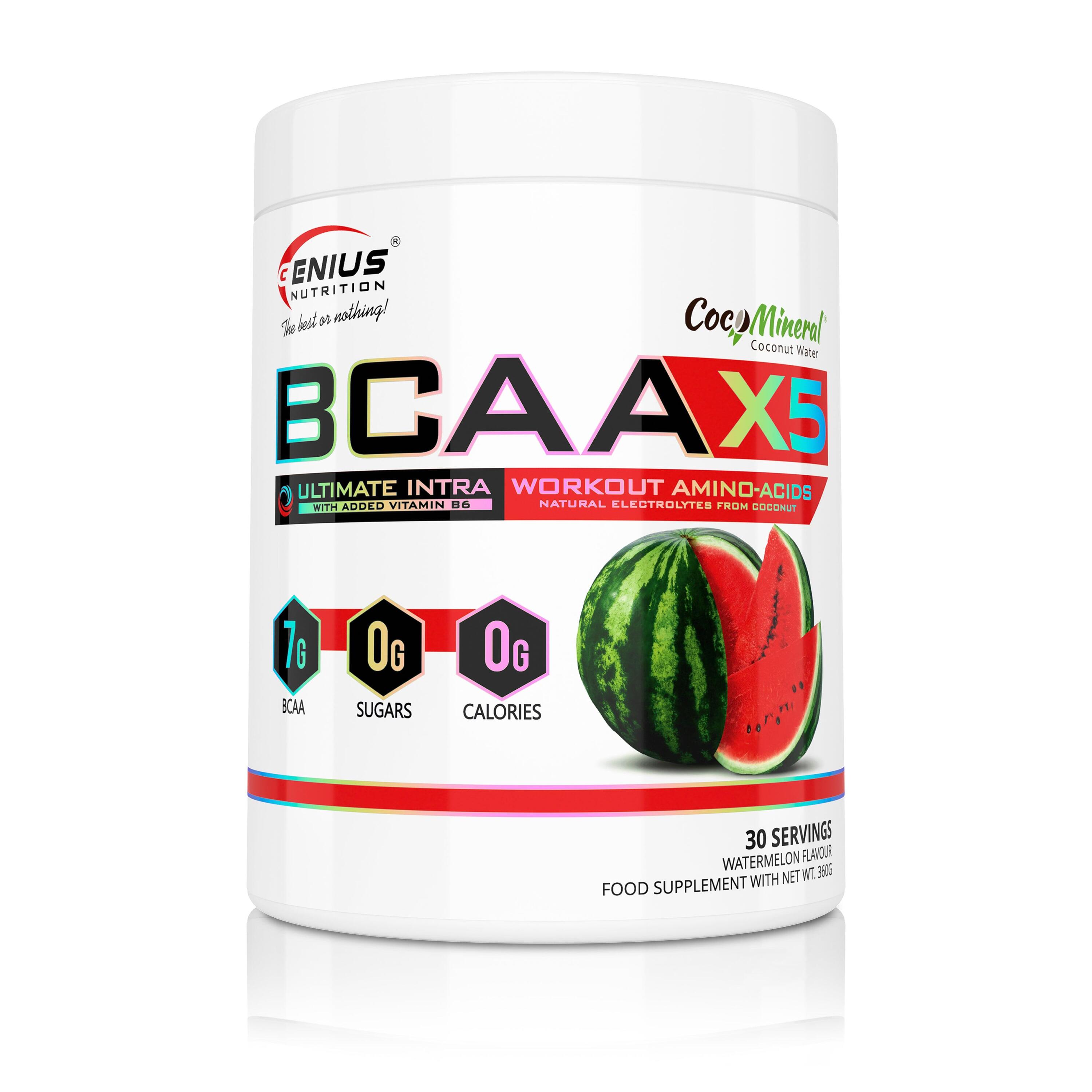 GENIUS NUTRITION Genius Nutrition BCAA-X5 (360g) Watermelon - Aminoacidi - BCAA