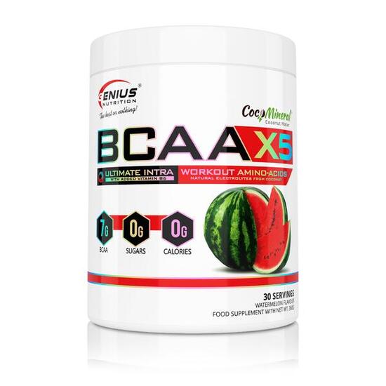 Genius Nutrition BCAA-X5 (360g) Green Apple - Aminoacidi - BCAA