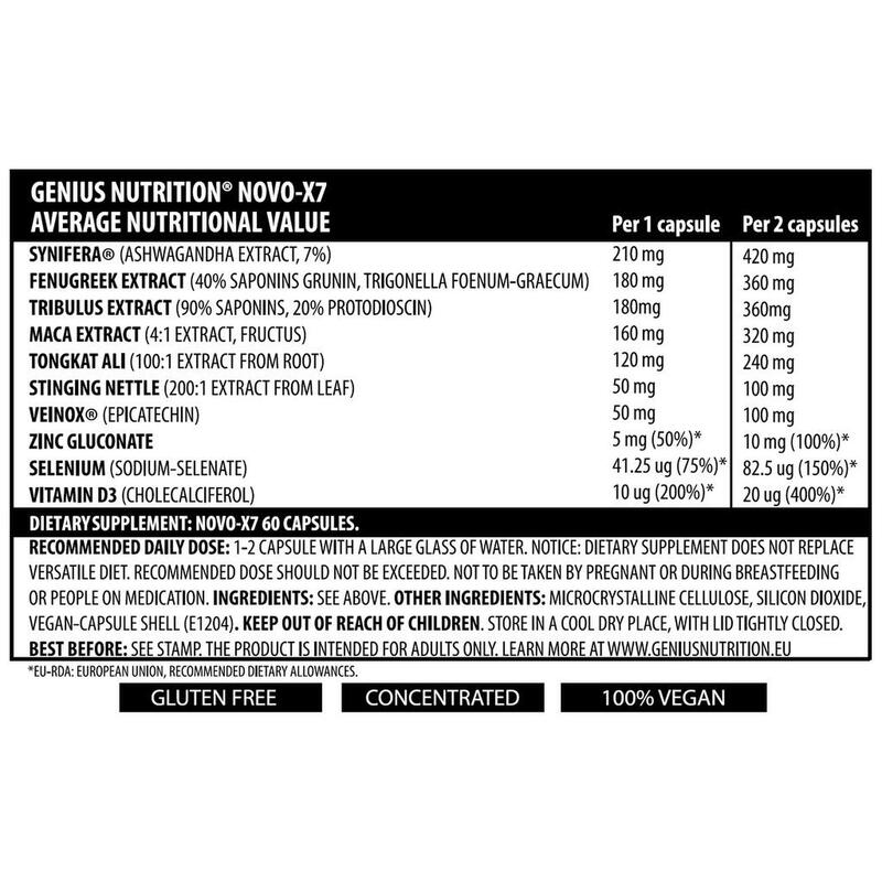 SUPLIMENT ALIMENTAR NOVO-X7 60 caps/60 serv
