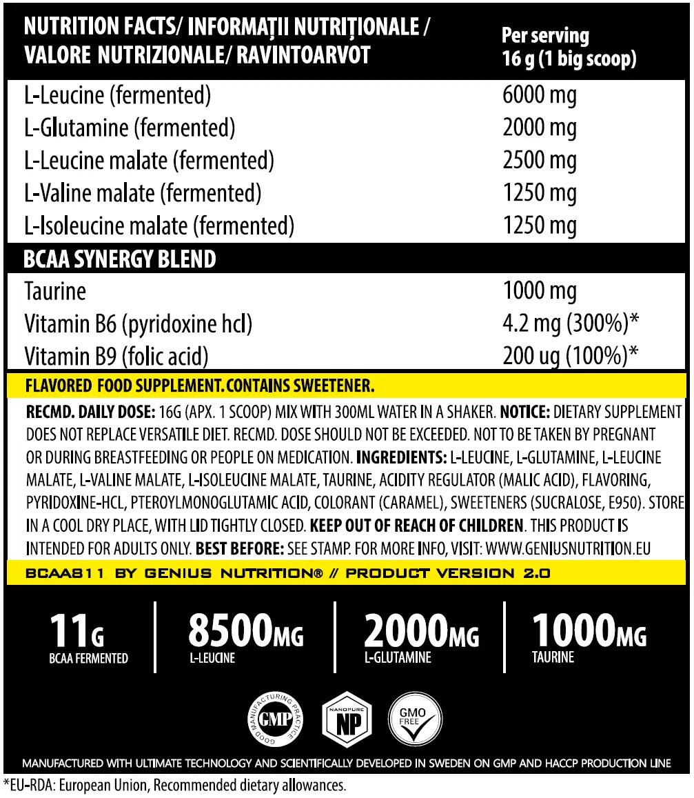AMINOACIZI PUDRA BCAA811 400g/25big serv 2/2