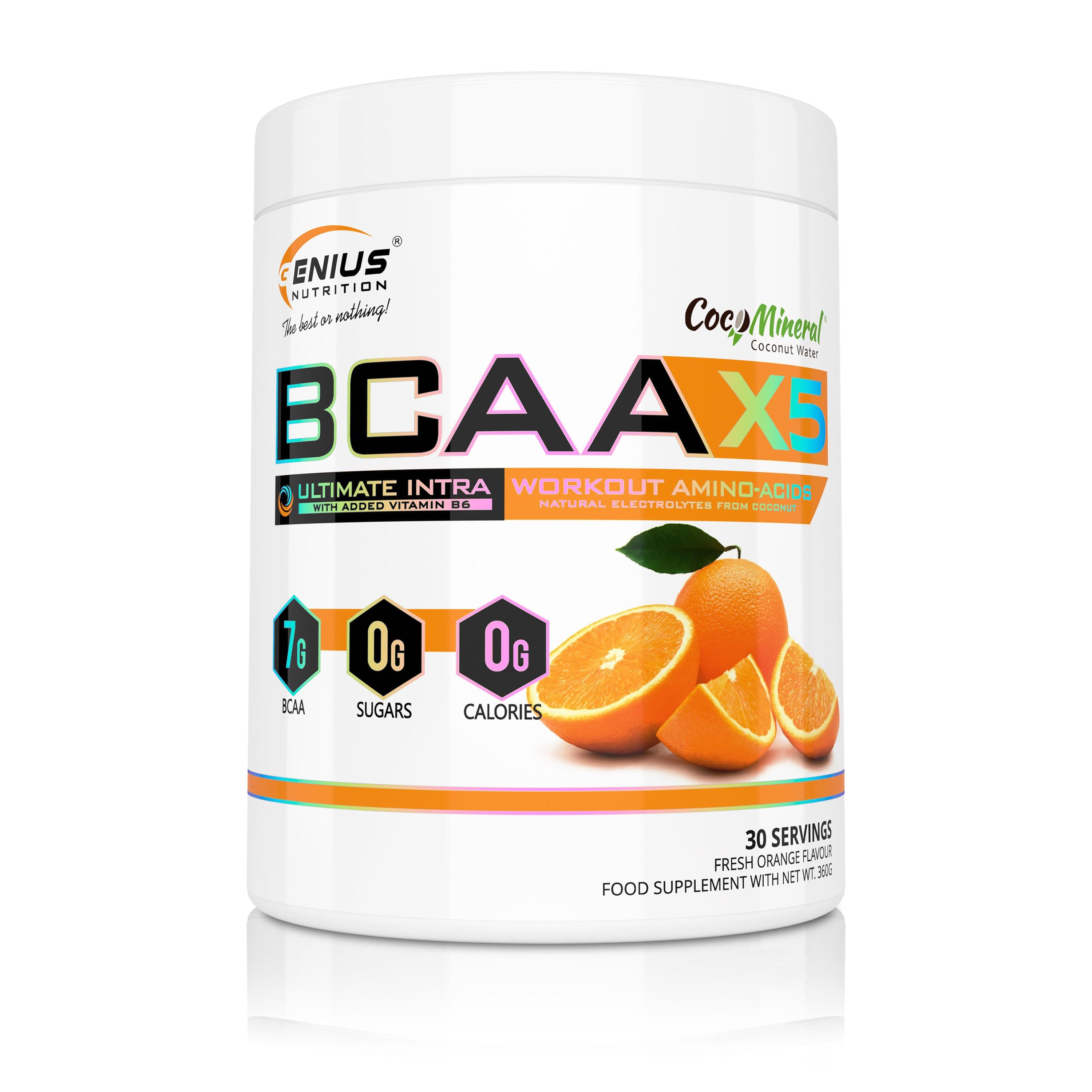 GENIUS NUTRITION Genius Nutrition BCAA-X5 (360g) Orange - Aminoacidi - BCAA