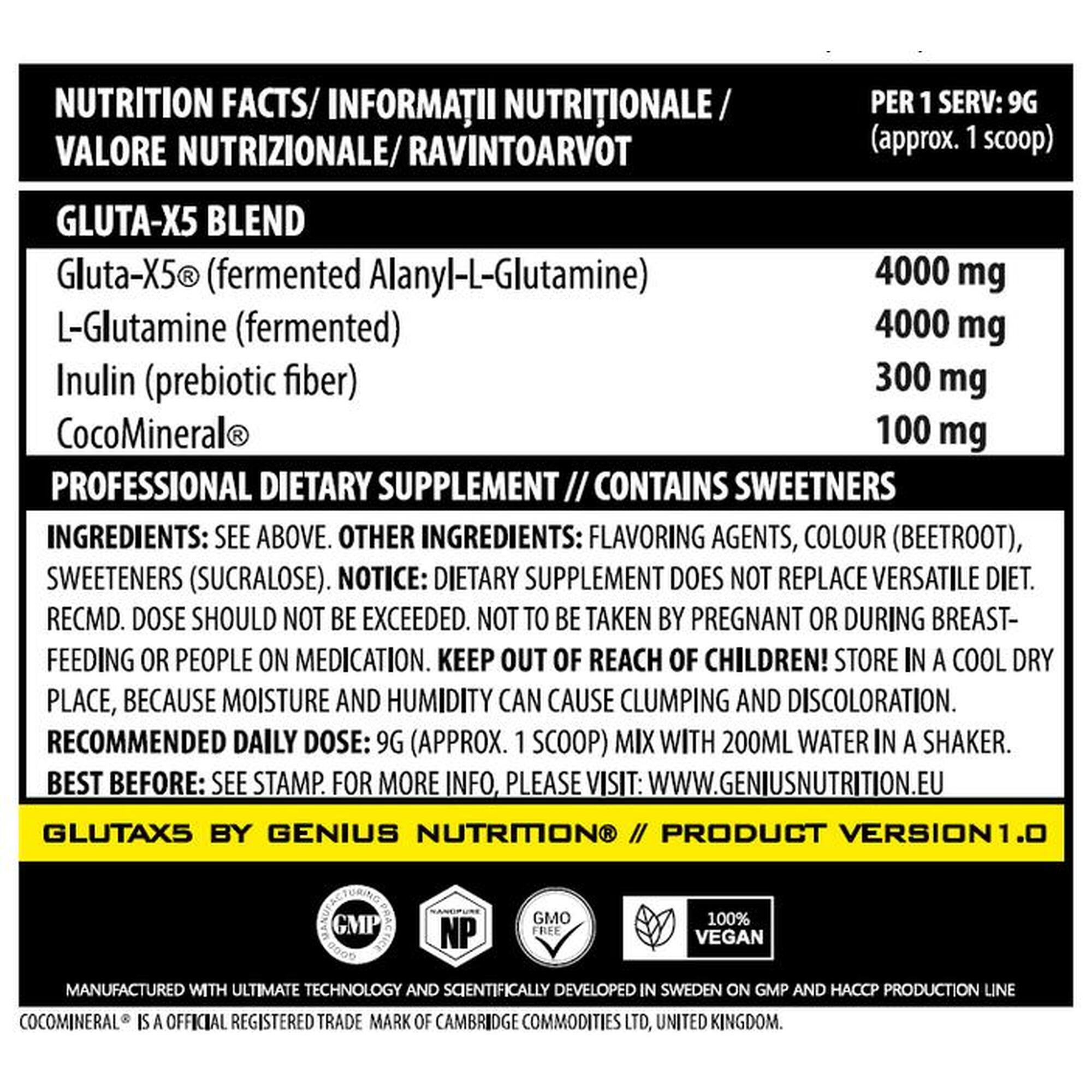 AMINOACIZI PUDRA GLUTA-X5 405g/45serv