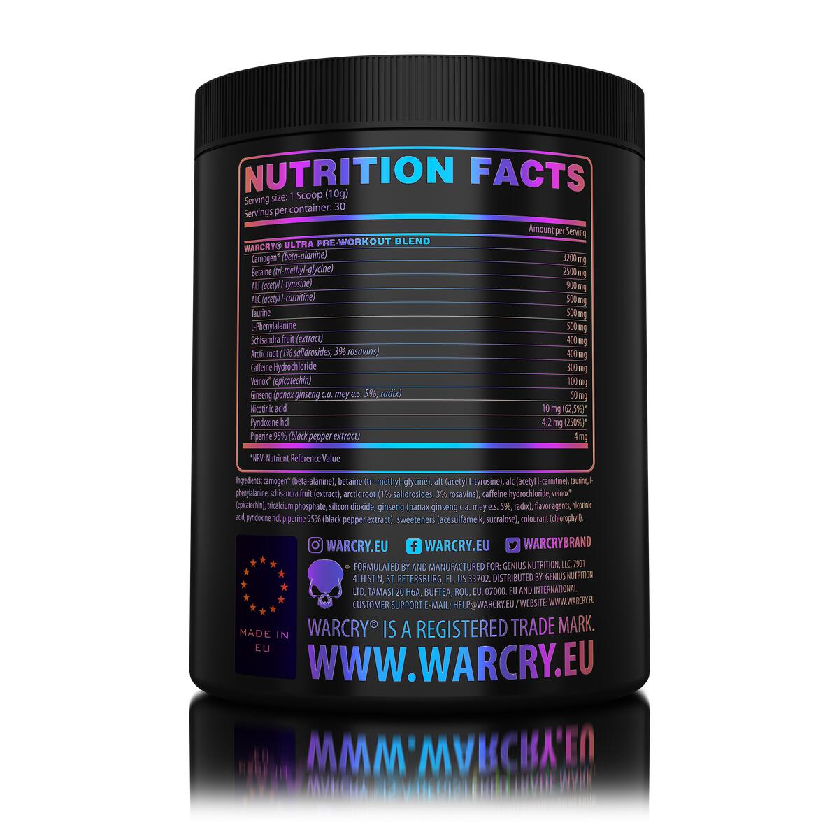 Genius Nutrition WARCRY Ultra (300g) Candy Fruits - Pre-Workout 2/3