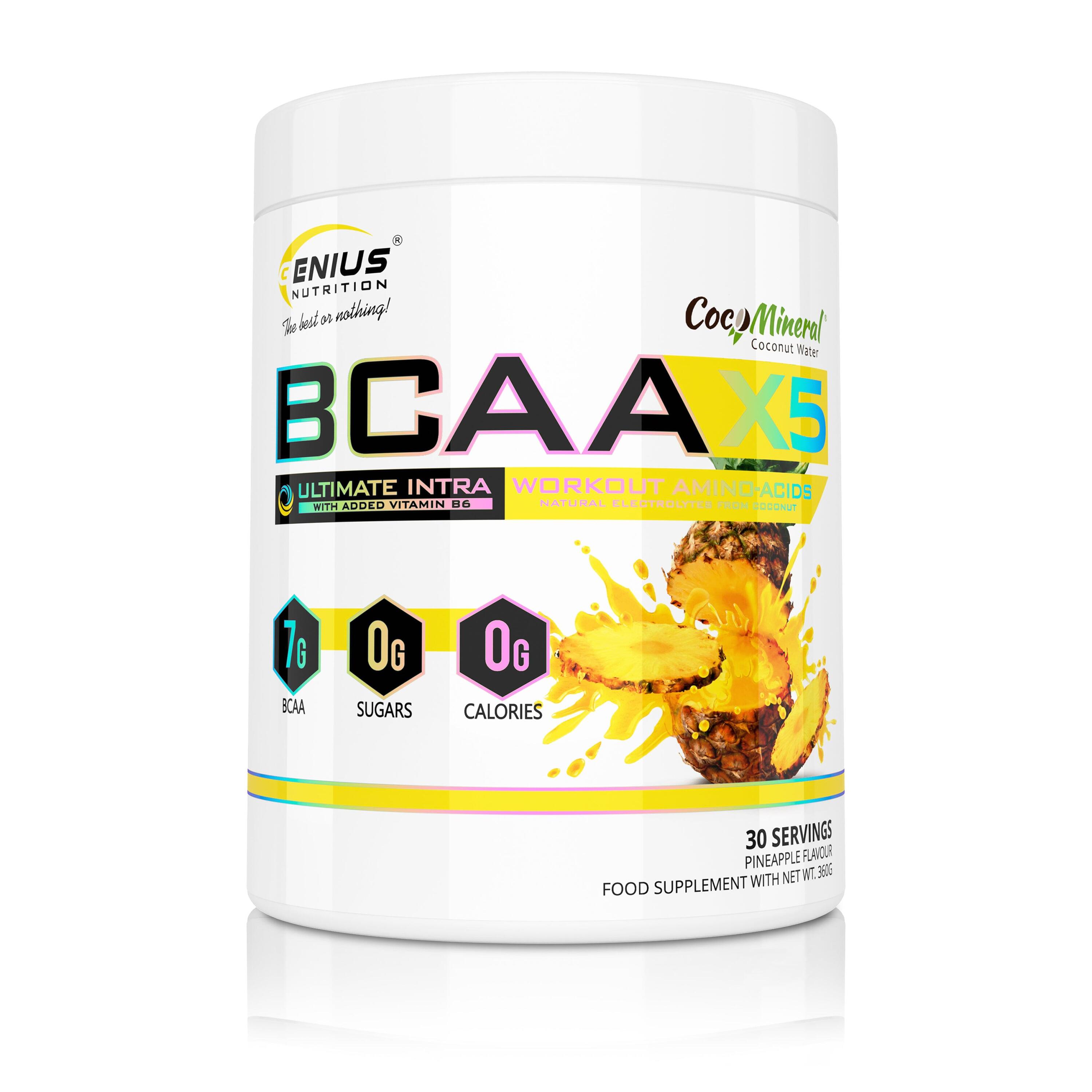 GENIUS NUTRITION Genius Nutrition BCAA-X5 (360g) Pineapple - Amino Acids - BCAA