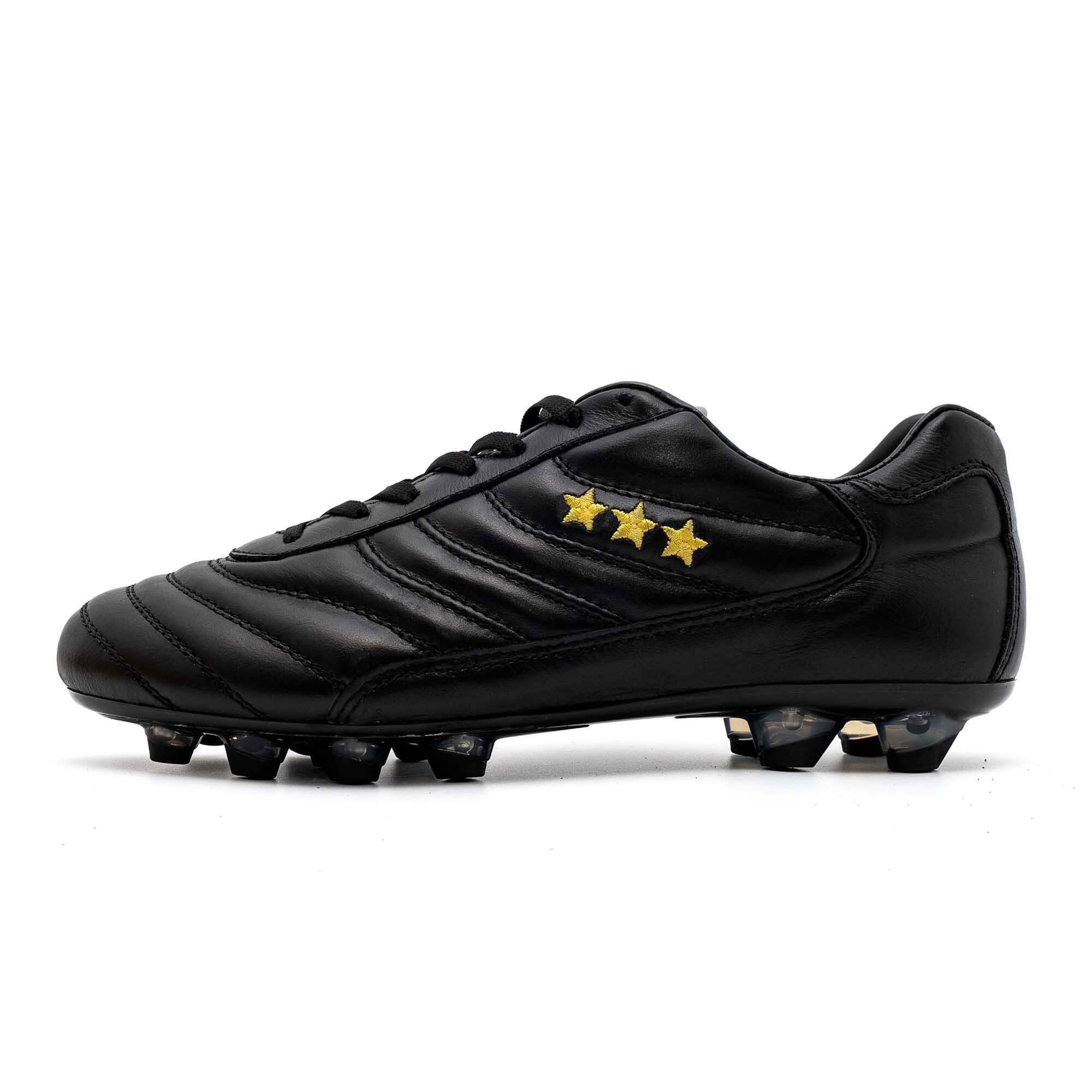 Chaussures De Foot Homme Pantofola D'Oro - Cuir Étoile Noir, UK10/EU44 (Neuves Sans Boîte)