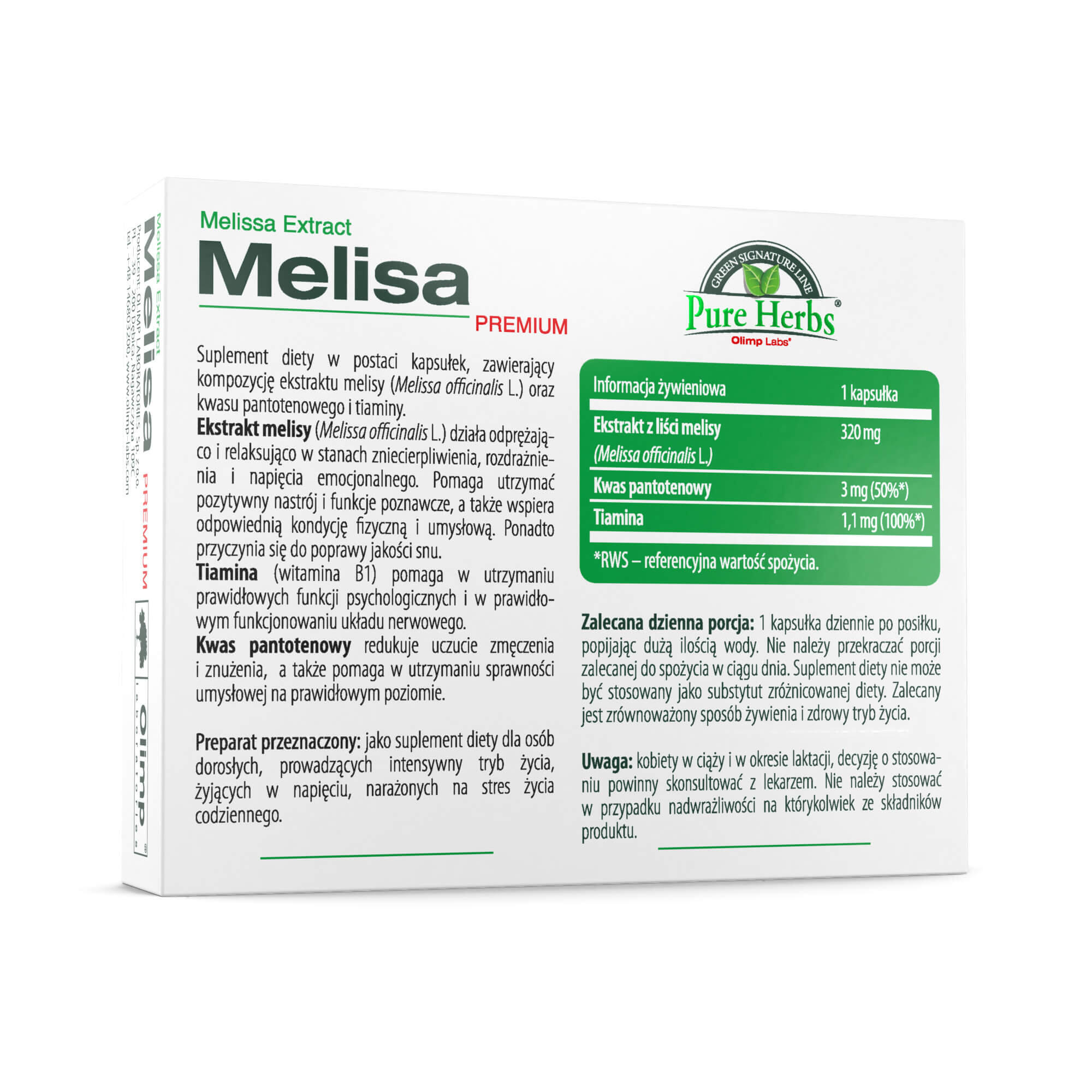 Melisa Premium Olimp - 30 Kapsułek 2/4