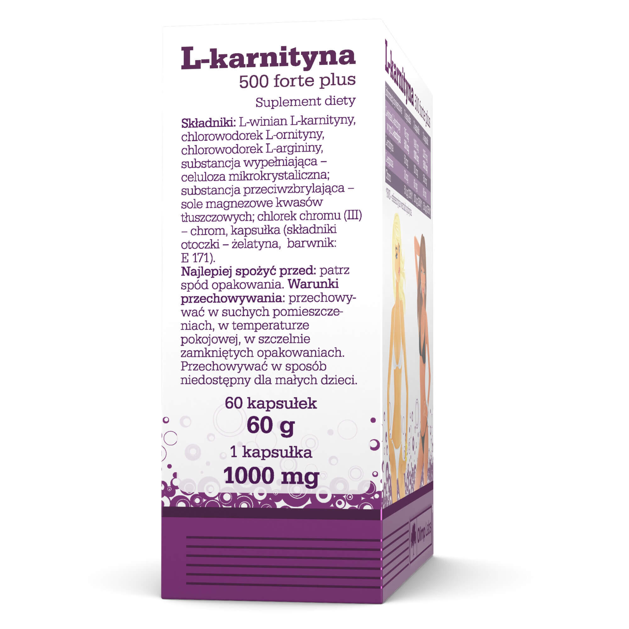 L-Karnityna 500 Forte Plus Olimp  - 60 Kapsułek 4/4