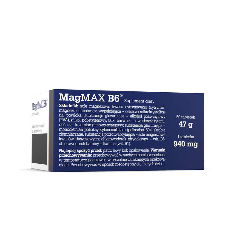 Magnez Olimp MagMax B6 - 50 Tabletek