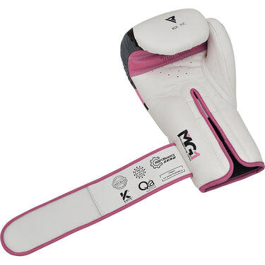 Guantoni Boxe RDX F7 Ego – Bianco/Rosa – 12oz 6/7