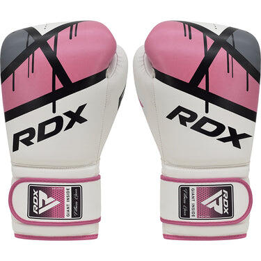 Guantoni Boxe RDX F7 Ego – Bianco/Rosa – 12oz 7/7