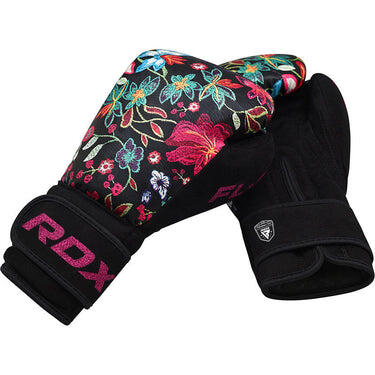 Bokshandschoenen FL-3 FLORAL - Zwart 7/7