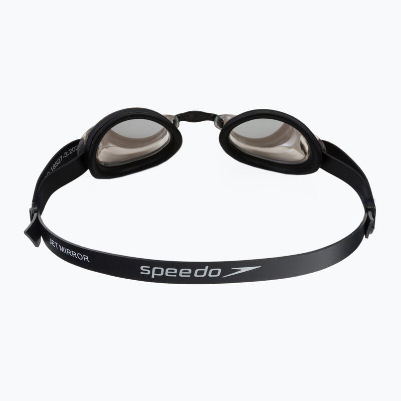 Speedo Jet Mirror felnőtt úszószemüveg fekete/ezüst