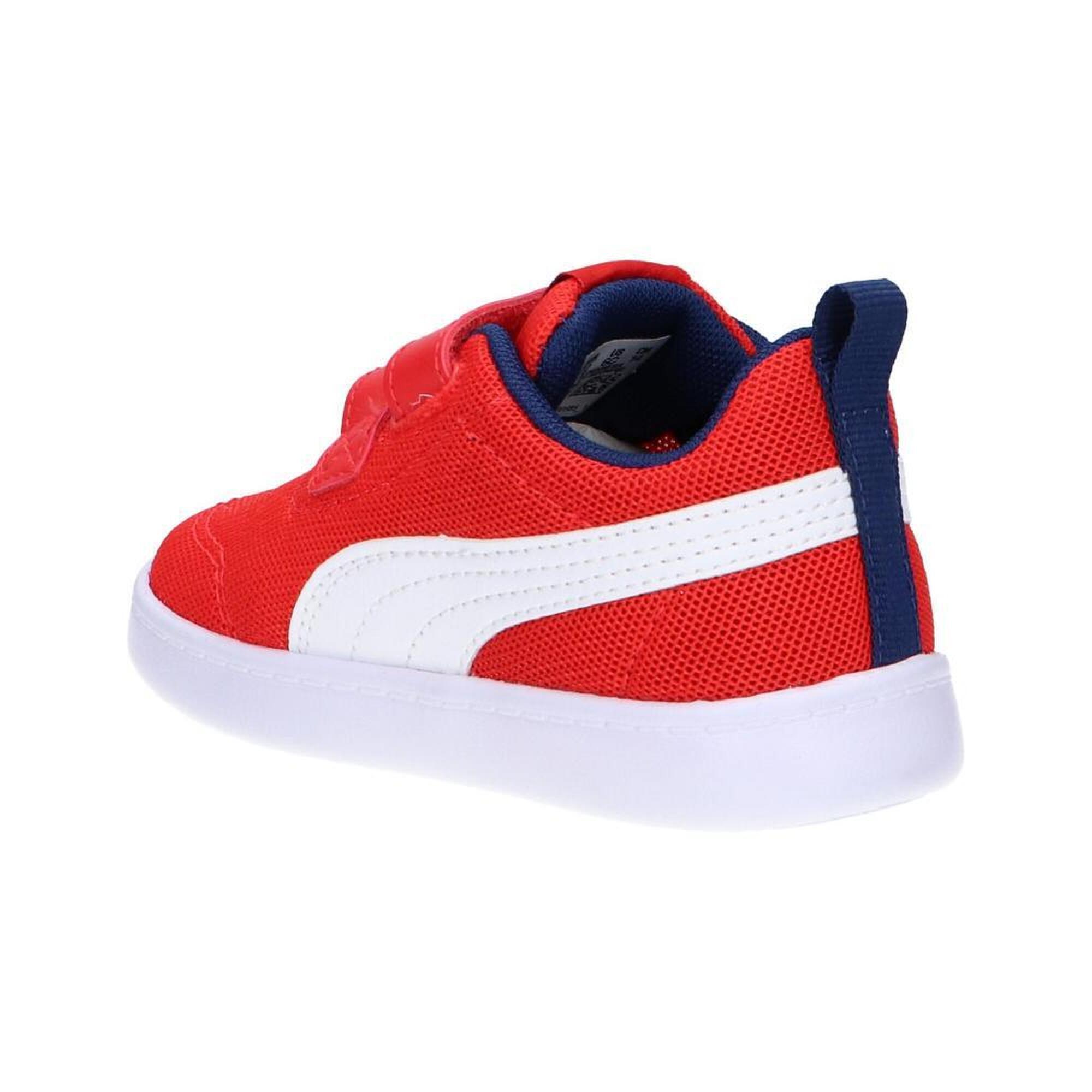 Zapatillas Marcha Bebé Puma Courtflex V2 Mesh V Rojo