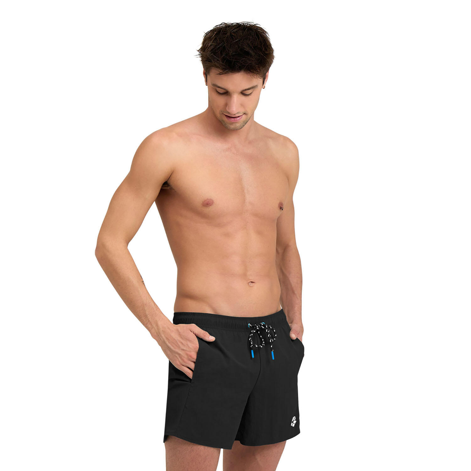 Arena - Shorts De Bain Homme - Pro_file - Maillot De Bain 1 Pièce - Blanc|noir - S - Decathlon