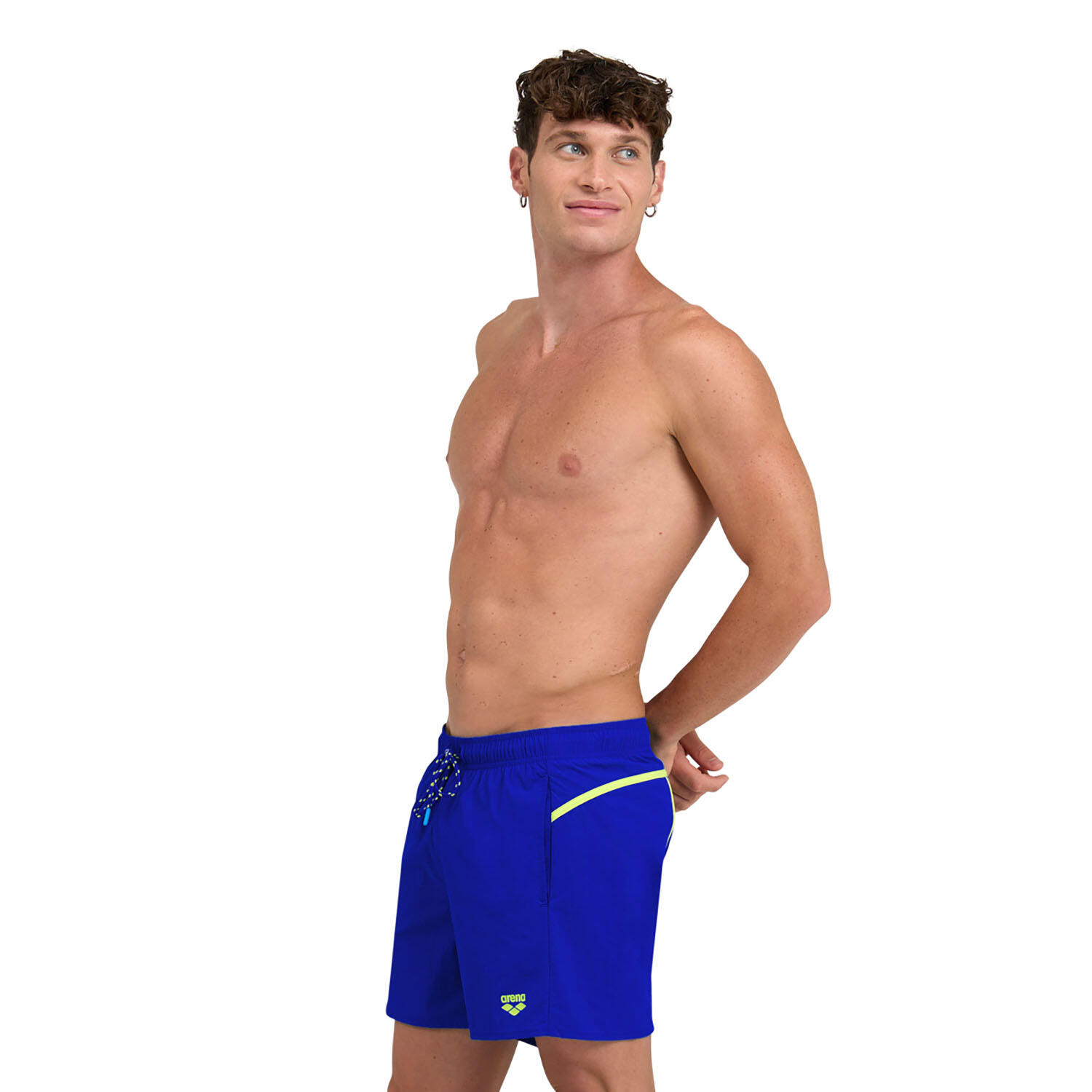 Arena - Shorts De Bain Homme - Pro_file - Maillot De Bain 1 Pièce - Bleu|vert - S - Decathlon