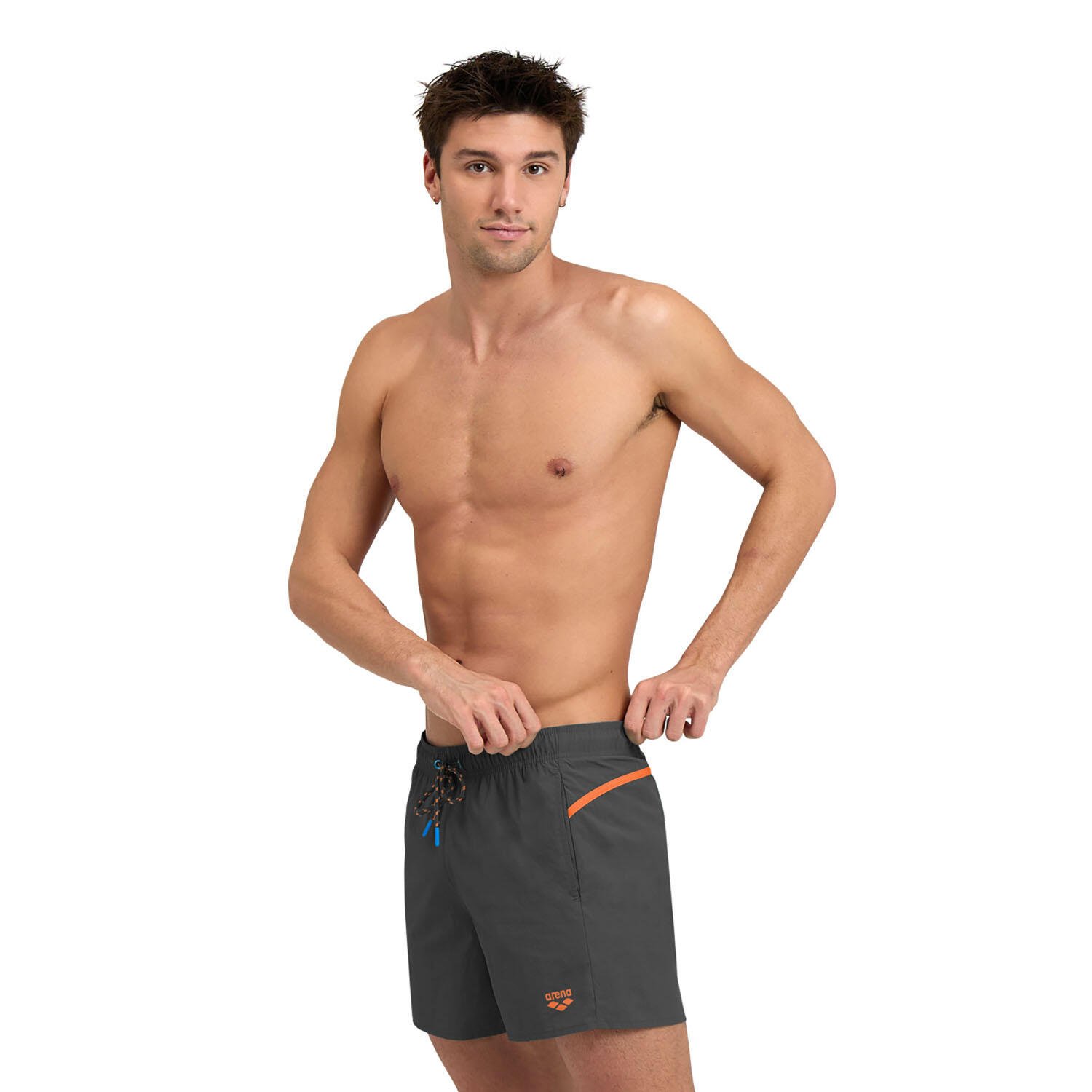 Arena - Shorts De Bain Homme - Pro_file - Maillot De Bain 1 Pièce - Gris|orange - 52 2xl - Decathlon