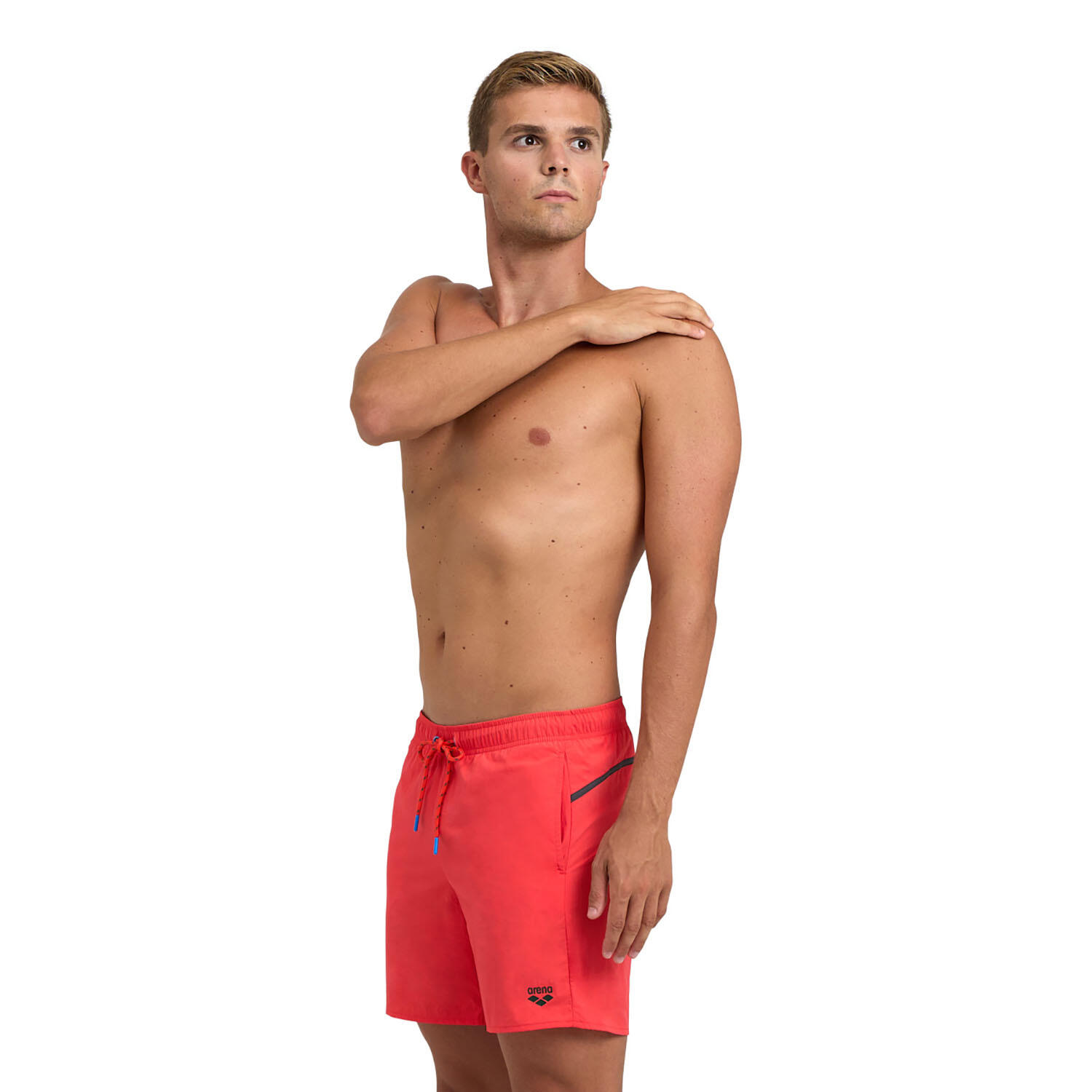 Arena - Shorts De Bain Homme - Pro_file - Maillot De Bain 1 Pièce - Rouge|vert - S - Decathlon