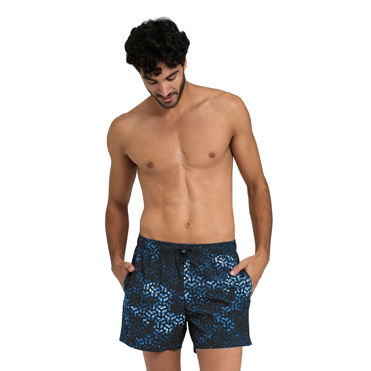 Arena - Shorts De Bain Homme - Evo Allover - Maillot De Bain 1 Pièce - Bleu|noir - 48 Xl - Decathlon