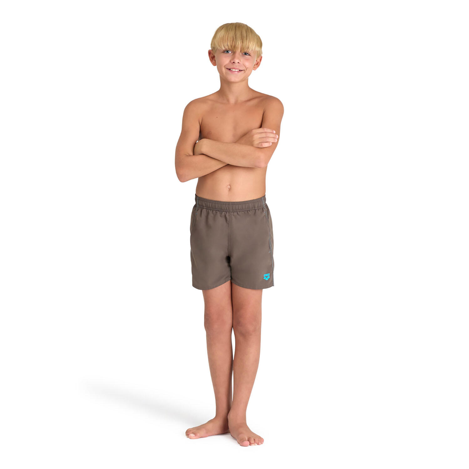 Pantaloncini Da Spiaggia Arena Boys - Boxer Solid R In Poliestere Riciclato - Foto 8