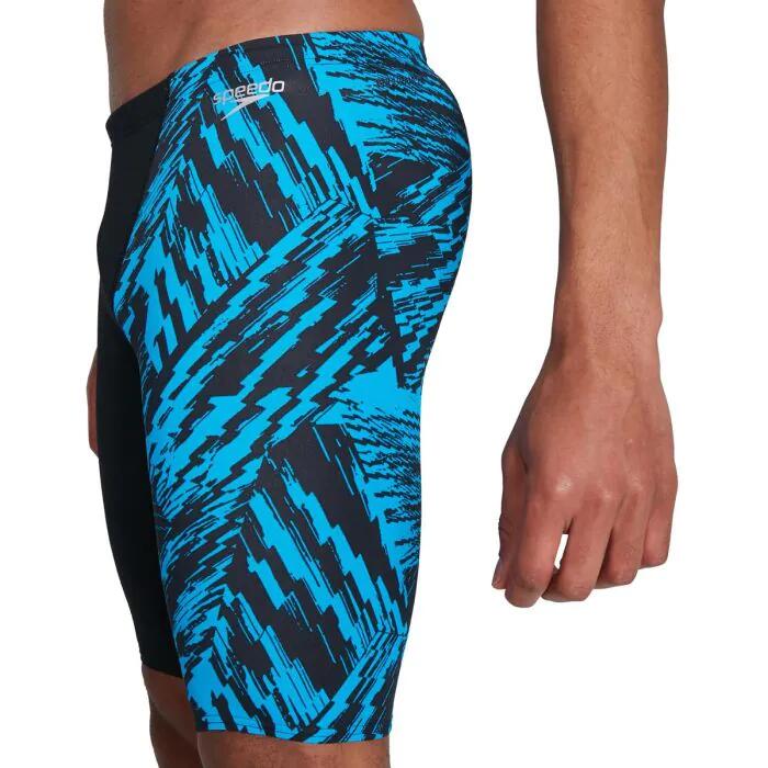 Speedo Allover V-Cut Jammer - Black/ Pool 2/5