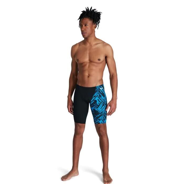 SPEEDO Speedo Allover V-Cut Jammer - Black/ Pool