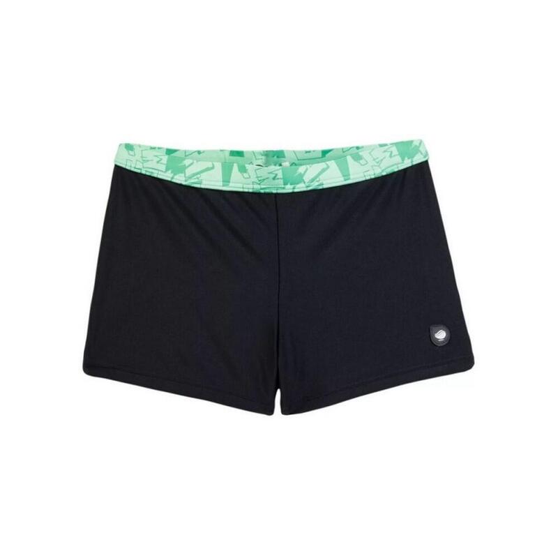 Short de bain BIRI Garçon (Noir / Menthe)