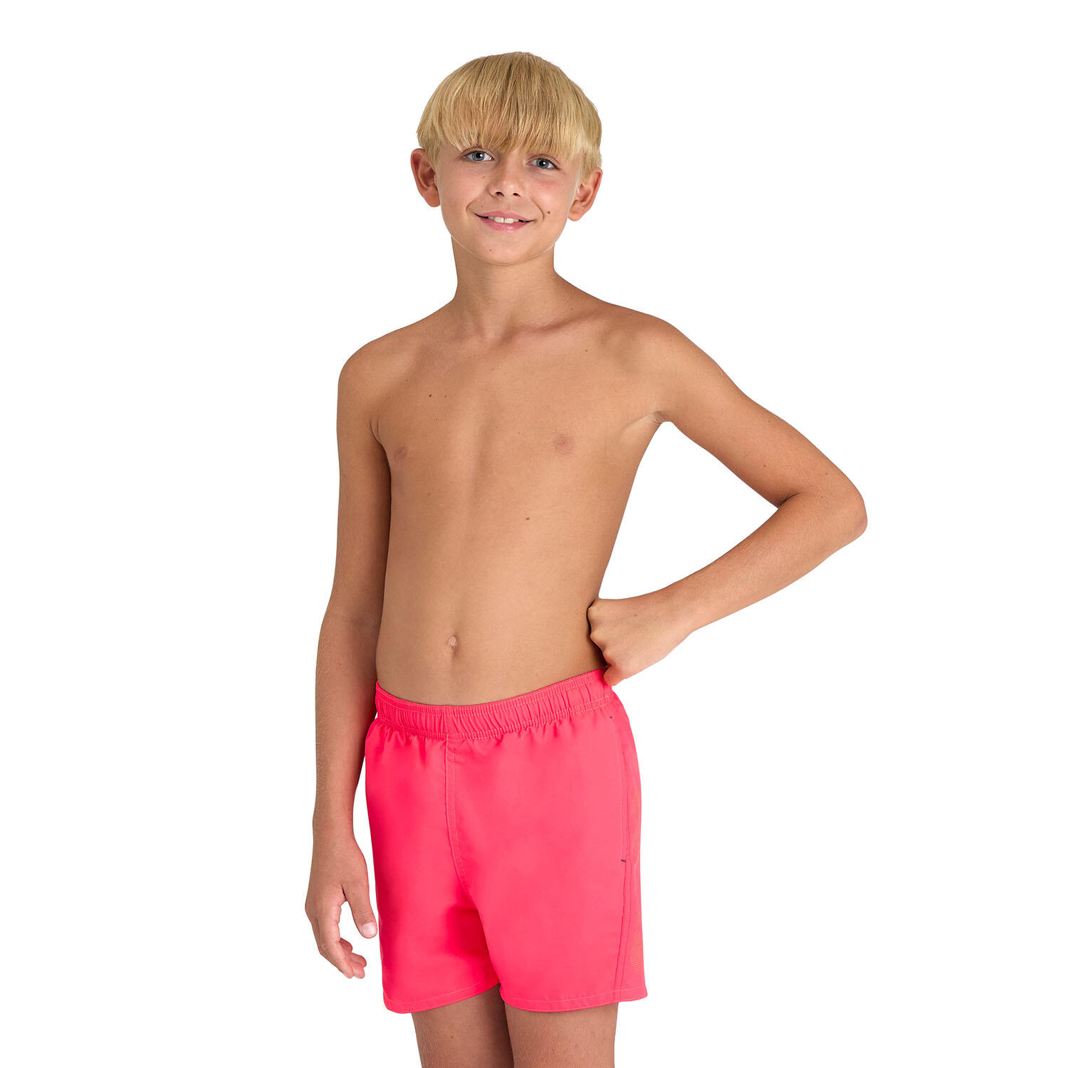 Arena - Shorts De Bain Garçon - Fundamentals Logo R - Maillot De Bain 1 Pièce - Rouge|vert - Decathlon