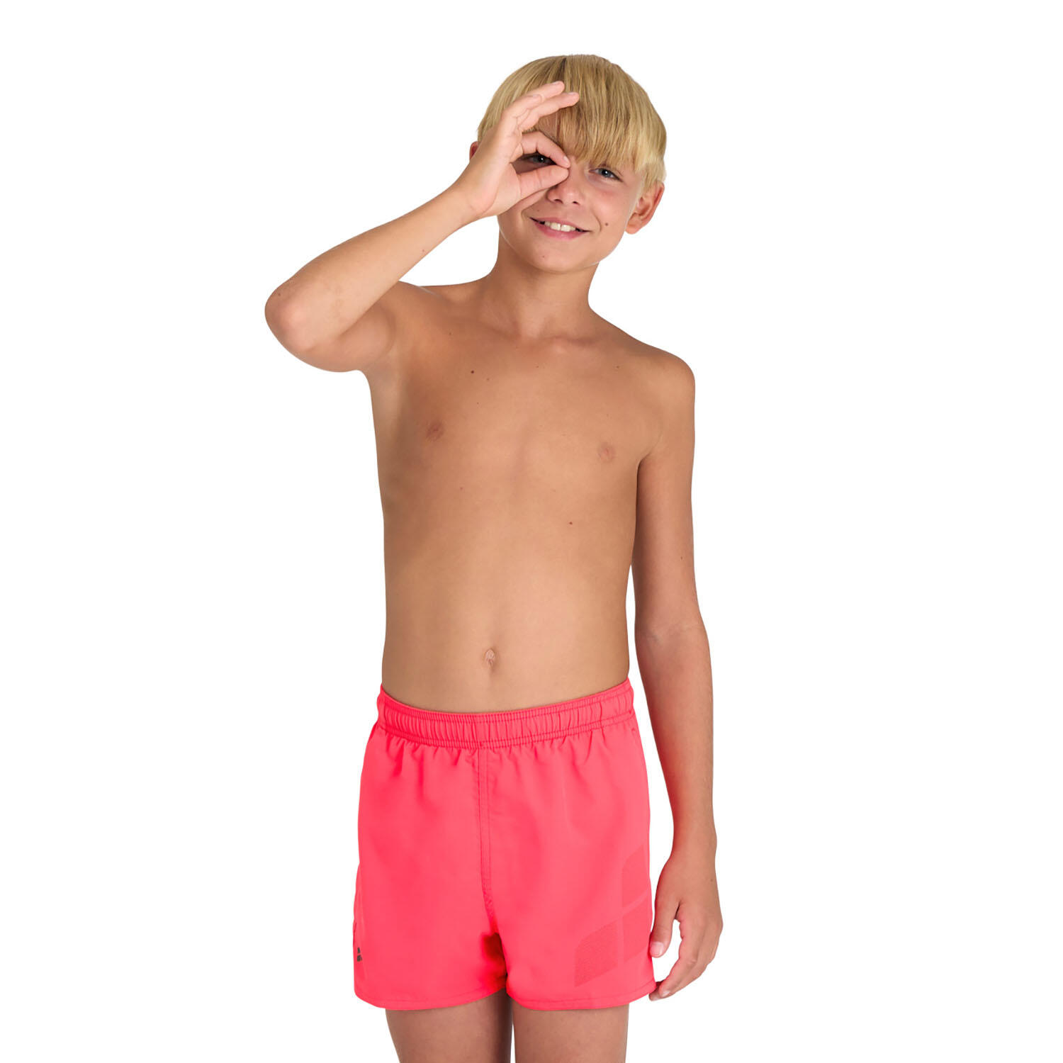 Arena - Shorts De Bain Garçon - Logo R - Maillot De Bain 1 Pièce - Rouge|vert - 10-11 Ans - Decathlon