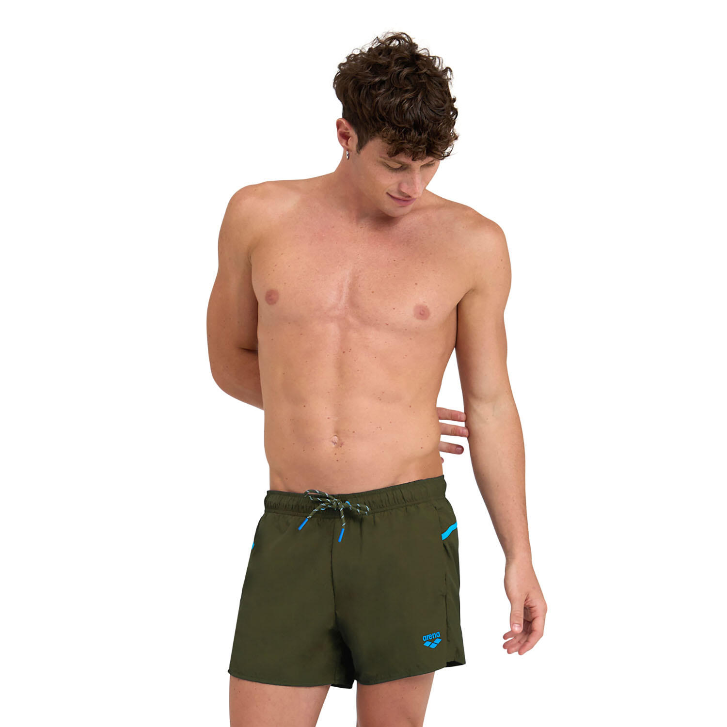 Arena - Shorts De Bain Homme - Pro_file Beach X-short - Maillot De Bain 1 Pièce - Bleu|vert - S - Decathlon